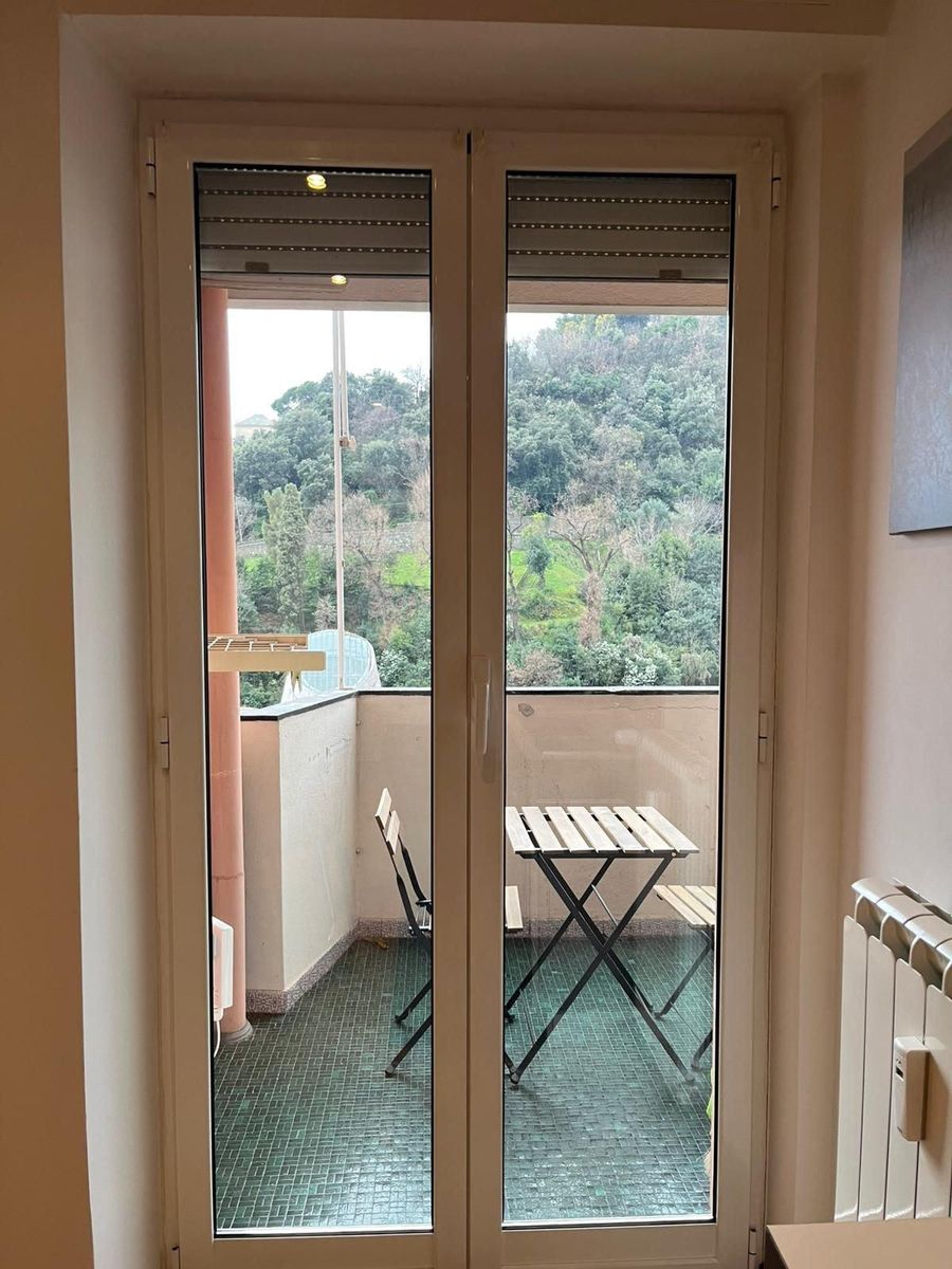 Portafinestra sul balcone
